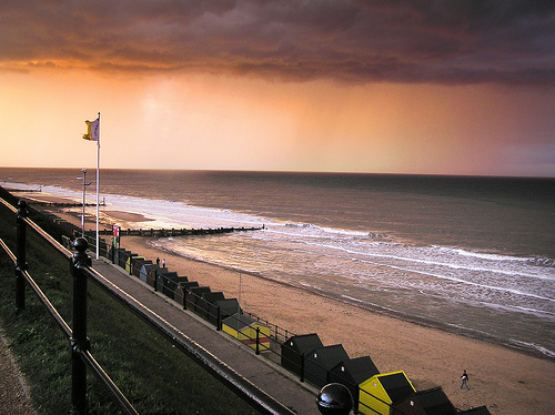 Camping and Caravan Park in Mundesley, Norfolk, UK.